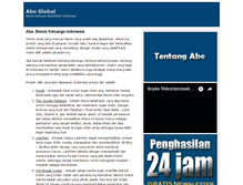 Tablet Screenshot of abeglobal.com